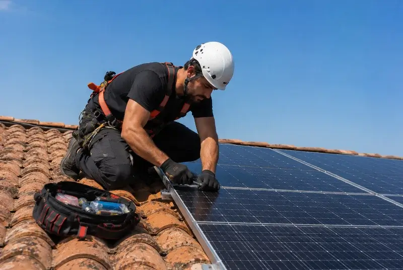 Maintenance et monitoring de panneaux solaires à Saint-Coutant